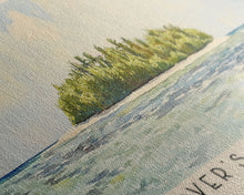 Load image into Gallery viewer, Glover’s Reef Atoll, Belize Watercolor Beach Print, Vacation Gift, Belize Wall Art, Beach Painting, Beach Decor, Beach Painting