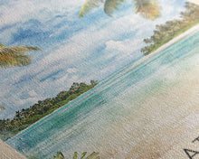 Load image into Gallery viewer, Alaçatı 11 Beach, Turkey Watercolor Beach Print, Vacation Gift, Turkey Wall Art, Beach Painting, Beach Decor, Beach Painting