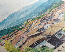 Carregar imagem no visualizador da galeria, Albena, Bulgaria Watercolor Beach Print, Vacation Gift, Bulgaria Wall Art, Framed Canvas Print, Framed Beach Painting