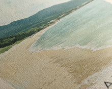 Load image into Gallery viewer, An Bang Beach, Hoi An, Vietnam Watercolor Beach Print, Vacation Gift, Hoi An, Vietnam Wall Art, Framed Canvas Print, Framed Beach Painting