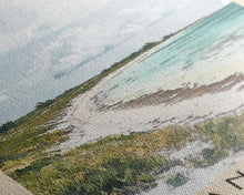 Load image into Gallery viewer, Andros, Bahamas Watercolor Beach Print, Vacation Gift, Bahamas Wall Art, Framed Canvas Print, Framed Beach Painting