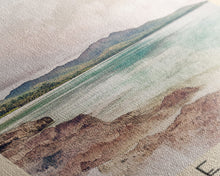 Load image into Gallery viewer, Anse Marron, Seychelles Watercolor Print, Vacation Gift, Seychelles Wall Art, Beach Painting, Beach Decor, Large Wall Art, Wood Frame Art