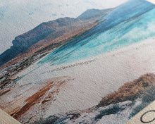 Carregar imagem no visualizador da galeria, Balos Beach, Greece Watercolor Beach Print, Vacation Gift, Greece Wall Art, Framed Canvas Print, Framed Beach Painting