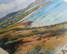 Load image into Gallery viewer, Barbuda, Antigua and Barbuda Watercolor Beach Print, Vacation Gift, Antigua and Barbuda Wall Art, Framed Canvas Print, Framed Beach Painting