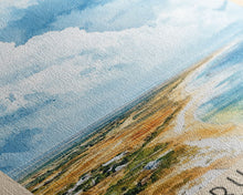 Load image into Gallery viewer, Bazaruto Island, Mozambique Watercolor Beach Print, Vacation Gift, Mozambique Wall Art, Beach Painting, Beach Decor, Beach Painting