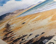 Load image into Gallery viewer, Búðir Beach, Iceland Watercolor Beach Print, Vacation Gift, Iceland Wall Art, Beach Painting, Beach Decor, Beach Painting