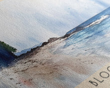 Load image into Gallery viewer, Bloody Bay, Jamaica Watercolor Beach Print, Vacation Gift, Jamaica Wall Art, Framed Canvas Print, Framed Beach Painting