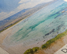 Load image into Gallery viewer, Boulders Beach, Cape Town Watercolor Beach Print, Vacation Gift, Cape Town Wall Art, Beach Painting, Beach Decor, Beach Painting