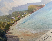 Load image into Gallery viewer, Cane Bay Beach, US Virgin islands Watercolor Beach Print, Vacation Gift, US Virgin islands Wall Art, Beach Painting, Beach Decor, Beach Painting