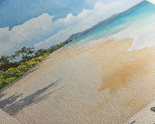 Load image into Gallery viewer, Cane Bay Beach, US Virgin islands Watercolor Beach Print, Vacation Gift, US Virgin islands Wall Art, Beach Painting, Beach Decor, Beach Painting