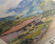 Carregar imagem no visualizador da galeria, Capurgana, Colombia Watercolor Beach Print, Vacation Gift, Colombia Wall Art, Framed Canvas Print, Framed Beach Painting