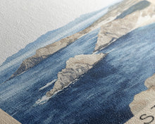 Load image into Gallery viewer, Costalegre, Mexico Watercolor Print, Vacation Gift, Mexico Wall Art, Beach Painting, Beach Decor, Large Wall Art, Wood Frame Art