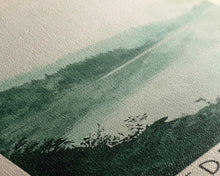 Load image into Gallery viewer, Edersee, Germany Watercolor Beach Print, Vacation Gift, Germany Wall Art, Framed Canvas Print, Framed Beach Painting