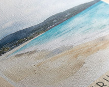 Load image into Gallery viewer, Frederiksted Beach, US Virgin islands Watercolor Beach Print, Vacation Gift, US Virgin islands Wall Art, Beach Painting, Beach Decor, Beach Painting