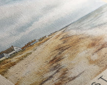 Load image into Gallery viewer, Whitstable beach, United Kingdom Watercolor Beach Print, Vacation Gift, United Kingdom Wall Art, Beach Painting, Beach Decor, Beach Painting