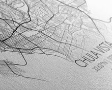 Cargar imagen en el visor de la galería, Chula Vista Street Map, California Map, Map Print, Modern Art, Wall Art, Canvas Art, Laundry Room Décor, Homeschool Wall Art, Over Bed Art