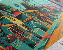 Load image into Gallery viewer, Anaheim California Panoramic Travel Poster Canvas Print