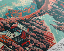 Cargar imagen en el visor de la galería, Colorado Springs Colorado Panoramic Travel Poster Canvas Print