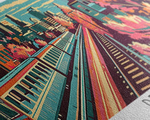 Load image into Gallery viewer, Denver Colorado Panoramic Travel Poster Canvas Print