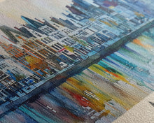 Carregar imagem no visualizador da galeria, Aalst Belgium Travel Art, City Art, Framed Canvas Print or Metal Wall Art, Europe Travel Poster, Panoramic Wall Art, Extra Wide Wall Art