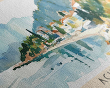 Carregar imagem no visualizador da galeria, Acharnes Greece Travel Print Wall Art, Panoramic City Art, Travel Art, Wall Decor, Vacation Gift, Framed Canvas Print Or Metal Art