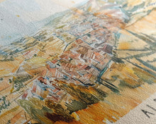 Carregar imagem no visualizador da galeria, Albacete Spain Travel Print Wall Art, Panoramic City Art, Travel Art, Wall Decor, Vacation Gift, Framed Canvas Print Or Metal Art