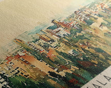 Carregar imagem no visualizador da galeria, Alcalá Spain Travel Art, City Art, Framed Canvas Print or Metal Wall Art, Europe Travel Poster, Panoramic Wall Art, Extra Wide Wall Art