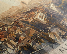 Carregar imagem no visualizador da galeria, Alcorcón Spain Panoramic Travel Poster, Framed Canvas Print or Metal Wall Art, Travel Art, Home Decor, Panoramic Painting, Midcentury Art