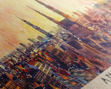 Load image into Gallery viewer, Antwerp Belgium Wall Art, Panoramic Travel Poster, Panoramic Framed Canvas Print, City Wall Art, Wall Hanging Home Decor, Travel Art