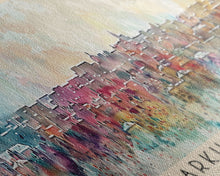 Carregar imagem no visualizador da galeria, Arkhangelsk Russia Panoramic Travel Poster, Framed Canvas Print or Metal Wall Art, Travel Art, Home Decor, Panoramic Painting, Midcentury Art