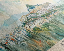 Load image into Gallery viewer, Athens Greece Travel Art, City Art, Framed Canvas Print or Metal Wall Art, Europe Travel Poster, Panoramic Wall Art, Extra Wide Wall Art