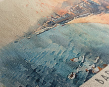 Carregar imagem no visualizador da galeria, Badalona Spain Travel Print Wall Art, Panoramic City Art, Travel Art, Wall Decor, Vacation Gift, Framed Canvas Print Or Metal Art