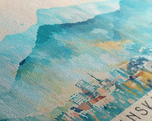 Load image into Gallery viewer, Banska Bystrica Wall Art, Panoramic Travel Poster, Panoramic Framed Canvas Print, City Wall Art, Wall Hanging Home Decor, Travel Art