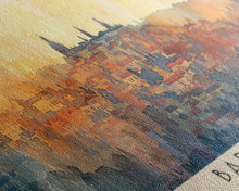 Load image into Gallery viewer, Barreiro Portugal Travel Print Wall Art, Panoramic City Art, Travel Art, Wall Decor, Vacation Gift, Framed Canvas Print Or Metal Art