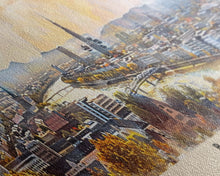 Load image into Gallery viewer, Bonn Germany Travel Print Wall Art, Panoramic City Art, Travel Art, Wall Decor, Vacation Gift, Framed Canvas Print Or Metal Art