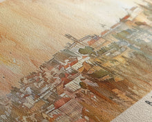 Load image into Gallery viewer, Braga Portugal Travel Art, City Art, Framed Canvas Print or Metal Wall Art, Europe Travel Poster, Panoramic Wall Art, Extra Wide Wall Art