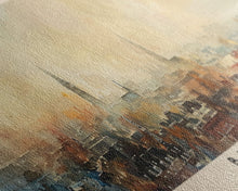 Load image into Gallery viewer, Breda Netherlands Panoramic Travel Poster, Framed Canvas Print or Metal Wall Art, Travel Art, Home Decor, Panoramic Painting, Midcentury Art