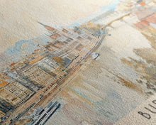 Carregar imagem no visualizador da galeria, Budapest Hungary Travel Art, City Art, Framed Canvas Print or Metal Wall Art, Europe Travel Poster, Panoramic Wall Art, Extra Wide Wall Art