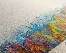 Load image into Gallery viewer, Cork Ireland Panoramic Travel Poster, Framed Canvas Print or Metal Wall Art, Travel Art, Home Decor, Panoramic Painting, Midcentury Art