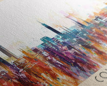 Load image into Gallery viewer, Coventry United Kingdom Wall Art, Panoramic Travel Poster, Panoramic Framed Canvas Print, City Wall Art, Wall Hanging Home Decor, Travel Art