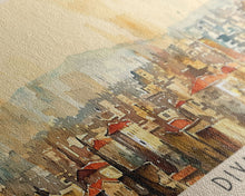 Load image into Gallery viewer, Diyarbakr Turkey Panoramic Travel Poster, Framed Canvas Print or Metal Wall Art, Travel Art, Home Decor, Panoramic Painting, Midcentury Art