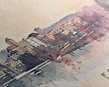 Load image into Gallery viewer, Espoo Finland Wall Art, Panoramic Travel Poster, Panoramic Framed Canvas Print, City Wall Art, Wall Hanging Home Decor, Travel Art