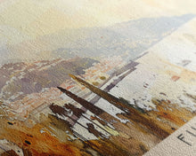 Load image into Gallery viewer, Funchal Portugal Travel Print Wall Art, Panoramic City Art, Travel Art, Wall Decor, Vacation Gift, Framed Canvas Print Or Metal Art