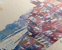 Carregar imagem no visualizador da galeria, Gijón Spain Travel Print Wall Art, Panoramic City Art, Travel Art, Wall Decor, Vacation Gift, Framed Canvas Print Or Metal Art