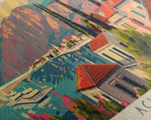 Carregar imagem no visualizador da galeria, Acharnes Greece Travel Print Wall Art, Panoramic City Art, Travel Art, Wall Decor, Vacation Gift, Framed Canvas Print Or Metal Art