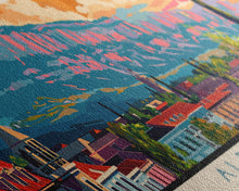 Carregar imagem no visualizador da galeria, Albacete Spain Travel Print Wall Art, Panoramic City Art, Travel Art, Wall Decor, Vacation Gift, Framed Canvas Print Or Metal Art