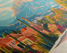 Load image into Gallery viewer, Almeria Spain Wall Art, Panoramic Travel Poster, Panoramic Framed Canvas Print, City Wall Art, Wall Hanging Home Decor, Travel Art