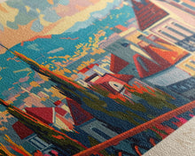 Load image into Gallery viewer, Amadora Portugal Travel Print Wall Art, Panoramic City Art, Travel Art, Wall Decor, Vacation Gift, Framed Canvas Print Or Metal Art