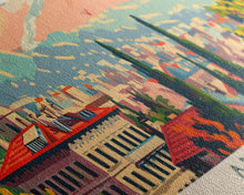 Load image into Gallery viewer, Ankara Turkey Travel Print Wall Art, Panoramic City Art, Travel Art, Wall Decor, Vacation Gift, Framed Canvas Print Or Metal Art