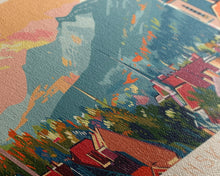 Load image into Gallery viewer, Banska Bystrica Wall Art, Panoramic Travel Poster, Panoramic Framed Canvas Print, City Wall Art, Wall Hanging Home Decor, Travel Art